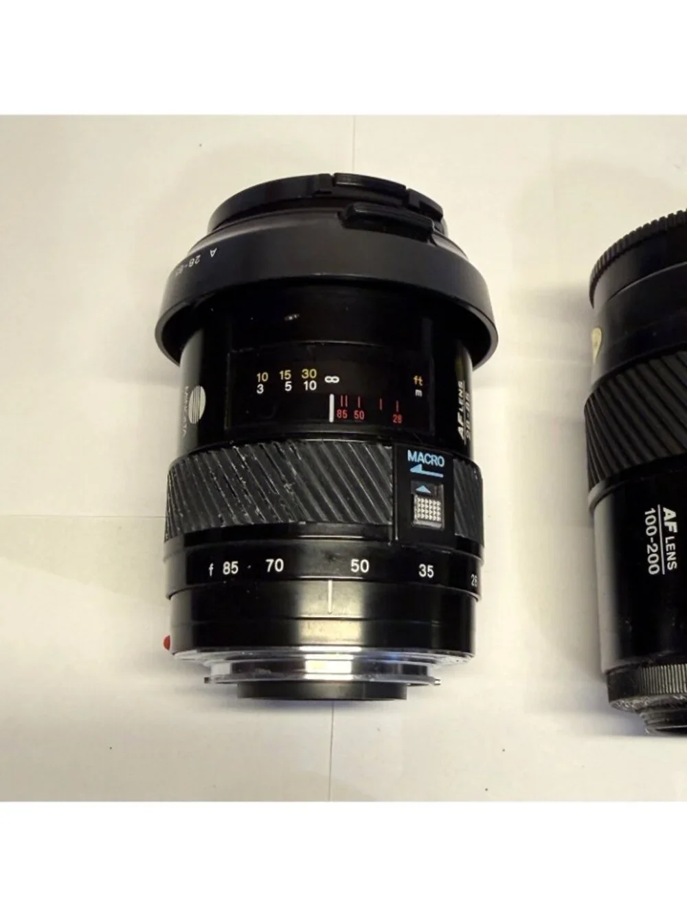 Minolta Maxxum 3000i  Camera + 3 Lenses AF50, AF 28-85, AF100-200 Untested